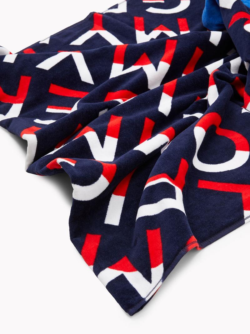 Férfi Tommy Hilfiger Hilfiger Diagonal Beach Towel Úszóruhák Színes | HU 883FDN